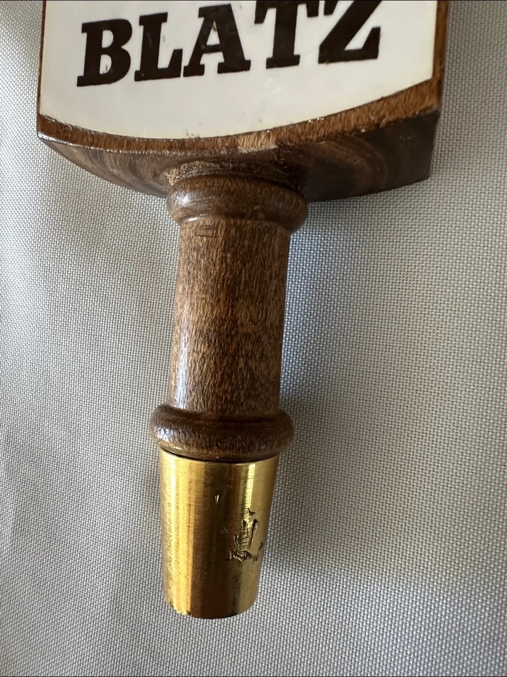 Blatz Beer Wooden Tap Handle Vintage 1970's Breweriana